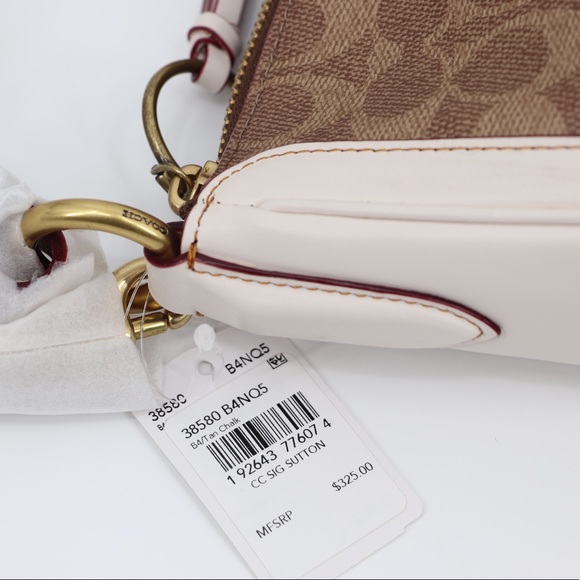 Coach Sutton Signature Shoulder Bag - Picture 8 of 12